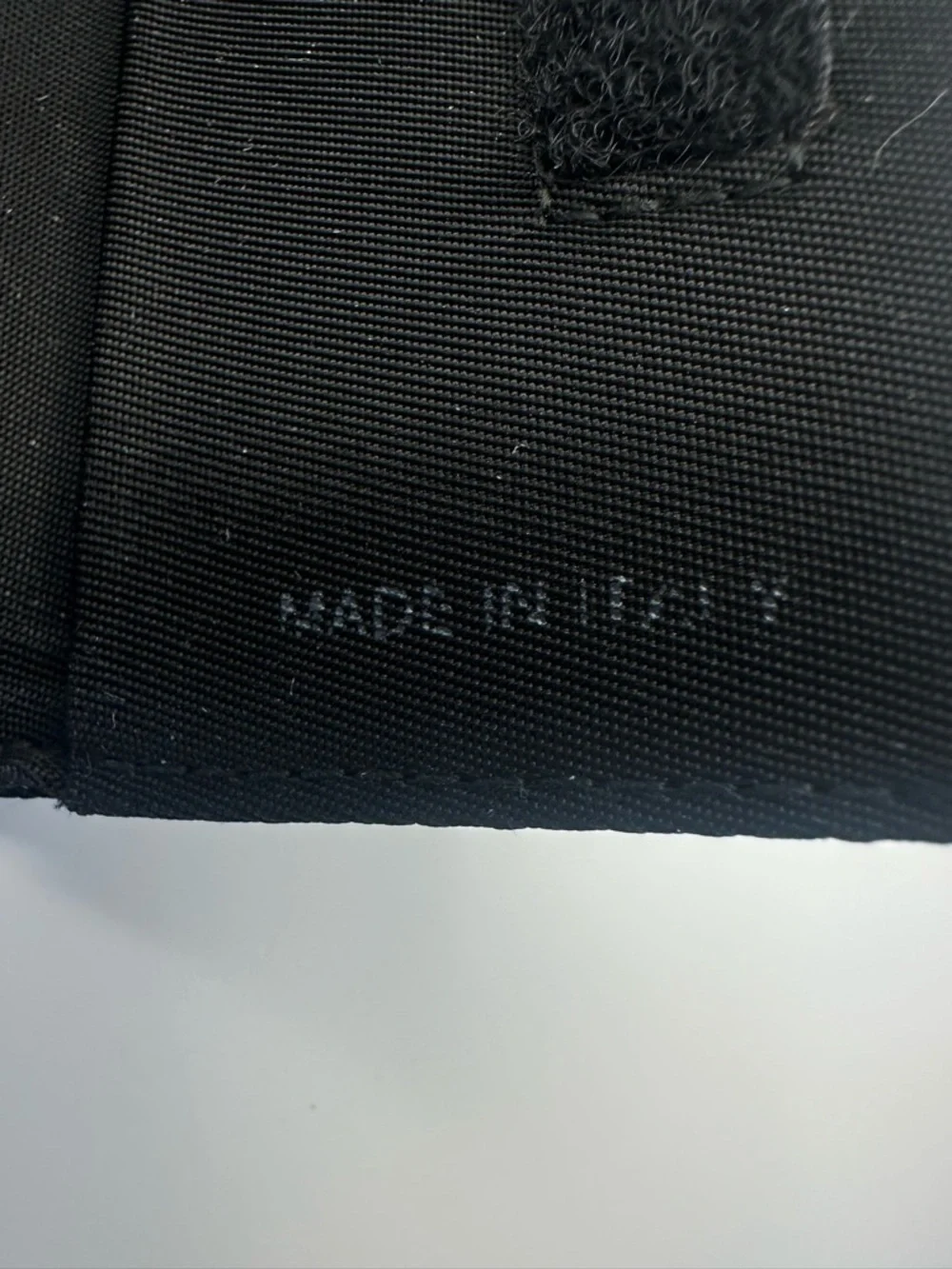 Prada Key Wallet Keychain Black Velcro Tessuto Sport Certificate Authenticity